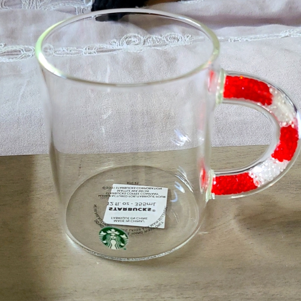 Starbuck's Holiday glass mug brand new with tags